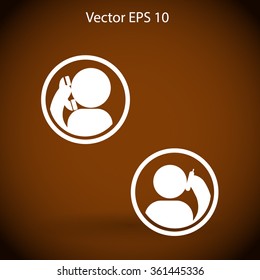 phone conversation vector icon
