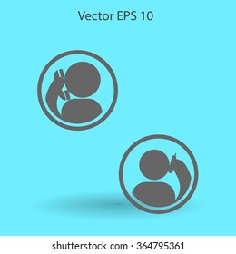 phone conversation vector icon