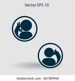 phone conversation vector icon