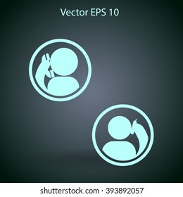 phone conversation vector icon