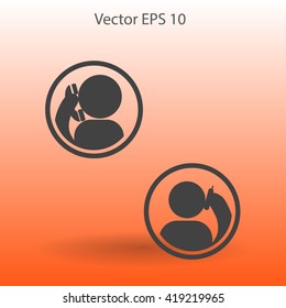 phone conversation vector icon