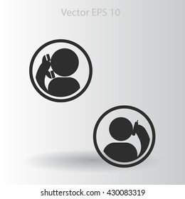 Phone Conversation Vector Icon