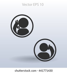 phone conversation vector icon