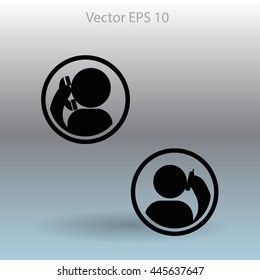 phone conversation vector icon