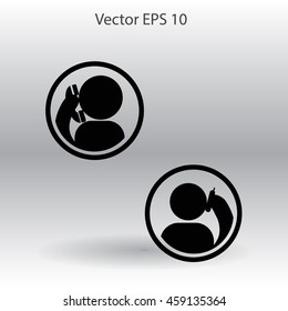 phone conversation vector icon