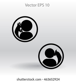 phone conversation vector icon