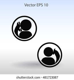 phone conversation vector icon