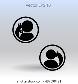 phone conversation vector icon