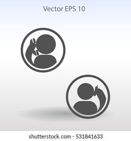 phone conversation vector icon