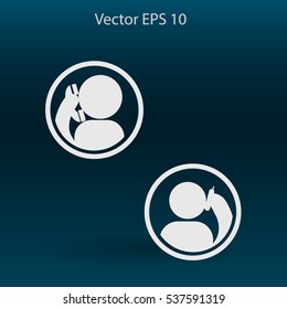 phone conversation vector icon