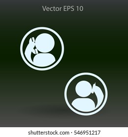 phone conversation vector icon