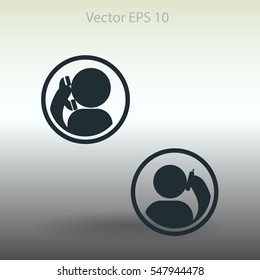 phone conversation vector icon
