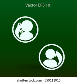 phone conversation vector icon
