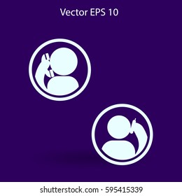 phone conversation vector icon
