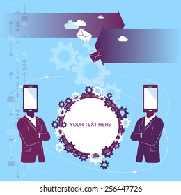 Phone Cooperation- illustration