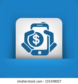 Phone cost icon