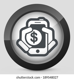 Phone cost icon