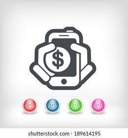 Phone cost icon