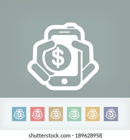 Phone cost icon