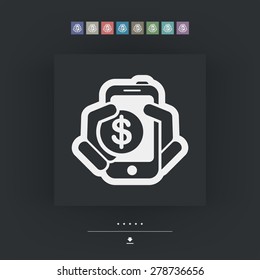 Phone cost icon