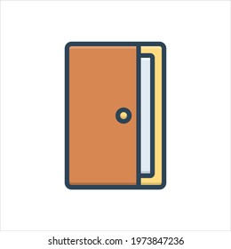 Phone cover. Colorful vector illustration icon