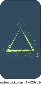 Phone cover design, triangles on a gray background