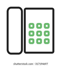 Phone, cradle, receiver icon vector image. Can also be used for business, finance and accounts. Suitable for web apps, mobile apps and print media.