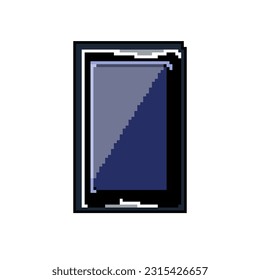 phone crypto wallet game pixel art retro vector. bit digital business, payment coin phone crypto wallet. old vintage illustration
