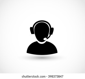 Phone customer service icon vector 