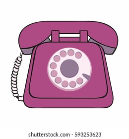 Phone. Decorative vector illustration for design and decoration