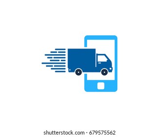 Phone Delivery Icon Logo Design Element