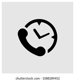 Phone delivery symbol sign icon in trendy flat style isolated on grey background, modern symbol vector illustration for web