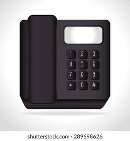 Phone design over white background, vector illustration.