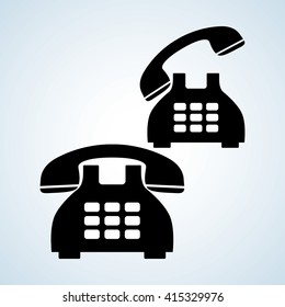 Phone design, technology and antique concept, editable vector