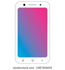 phone device frame design. vector illustration 