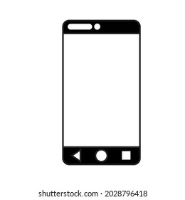 Phone device simple design vector templates silhouette 