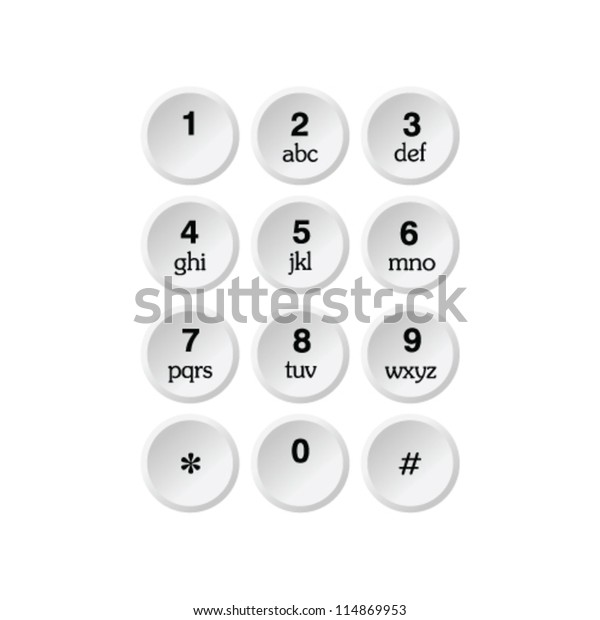 Phone Dialer Vector Illustration On White Stock Vector (Royalty Free ...