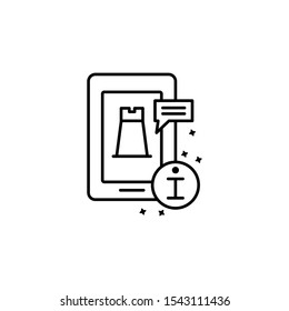 Phone digital strategy icon. Simple line, outline vector of project management icons for ui and ux, website or mobile application