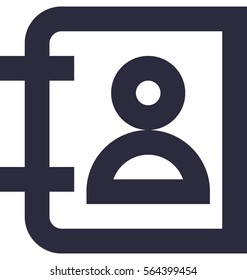 Phone Directory Vector Icon 