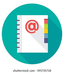Phone Directory Vector Icon 