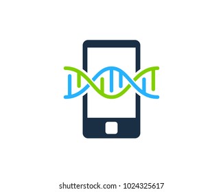 Phone Dna Icon Logo Design Element