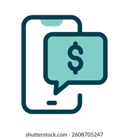 A phone with a dollar icon, representing mobile banking or payments