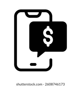 A phone with a dollar icon, representing mobile banking or payments