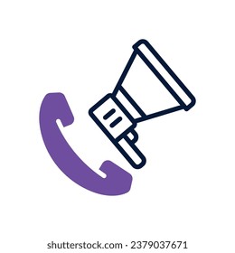 phone dual tone icon. vector icon for your website, mobile, presentation, and logo design.