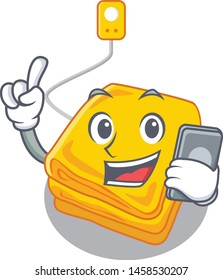 With phone electric blanket in the character shape