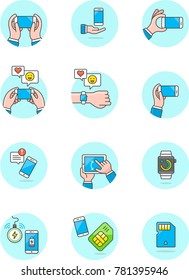 Phone Electronics- Multicolor Icon Set