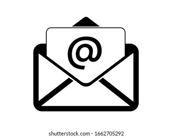 phone email fax icon on a white background.