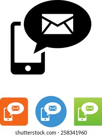 Phone with email message icon
