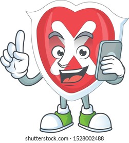 With phone emblem cross shield for bacteria prevention.