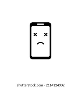 Phone Error System Vector Illustration. System Error Icon, System Not Working Sign.